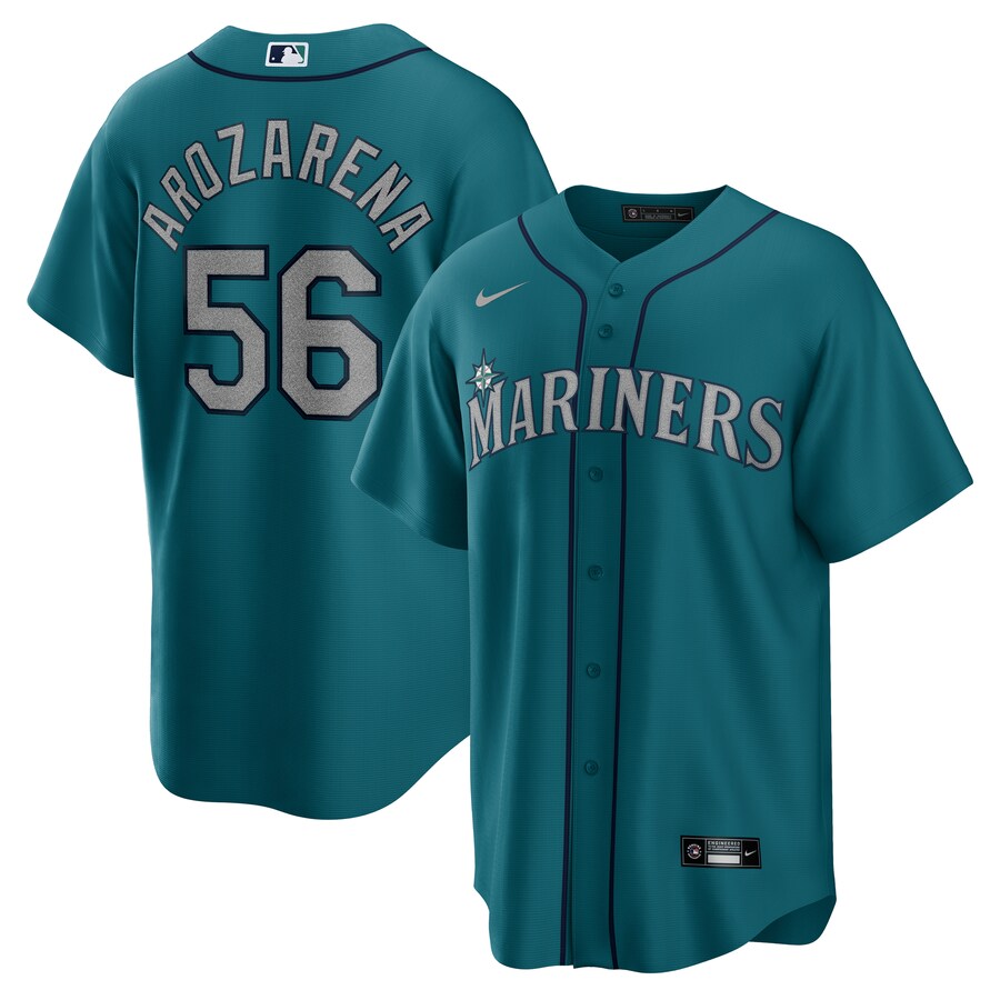 Men's Seattle Mariners Randy Arozarena Nike Teal Alternate Replica Player Jersey - Jersey
