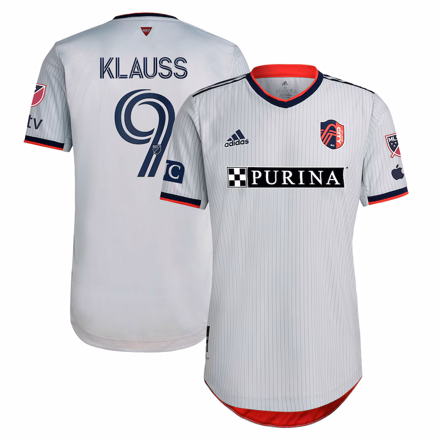Men's St. Louis City SC João Klauss adidas Gray 2023 The Spirit Kit Authentic Jersey - Jersey
