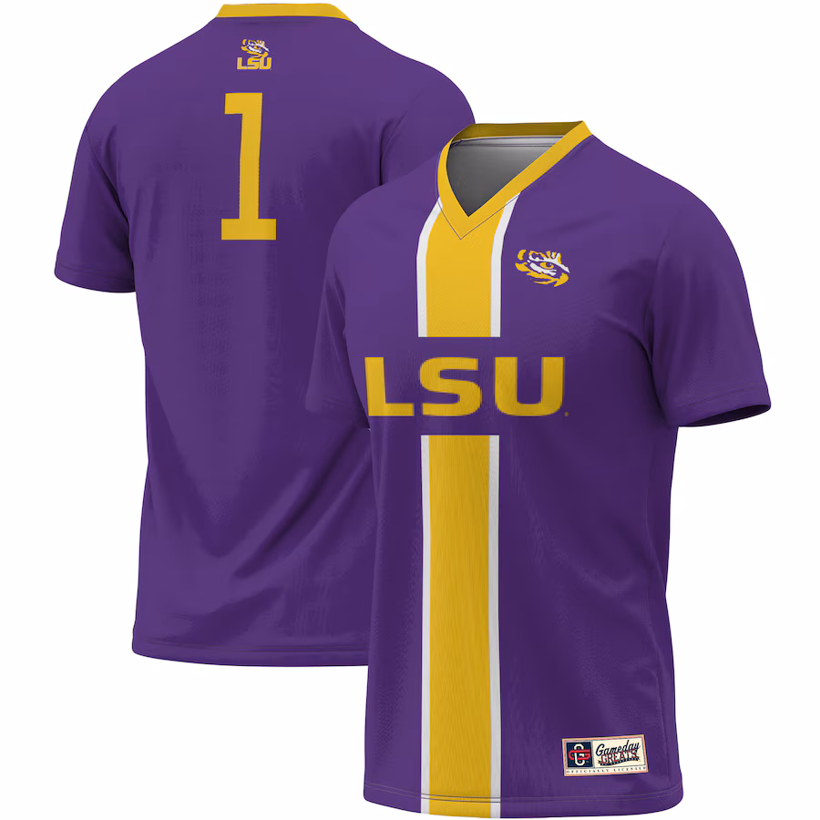 Unisex ProSphere #1 Purple LSU Tigers Lightweight Soccer Jersey - Jersey