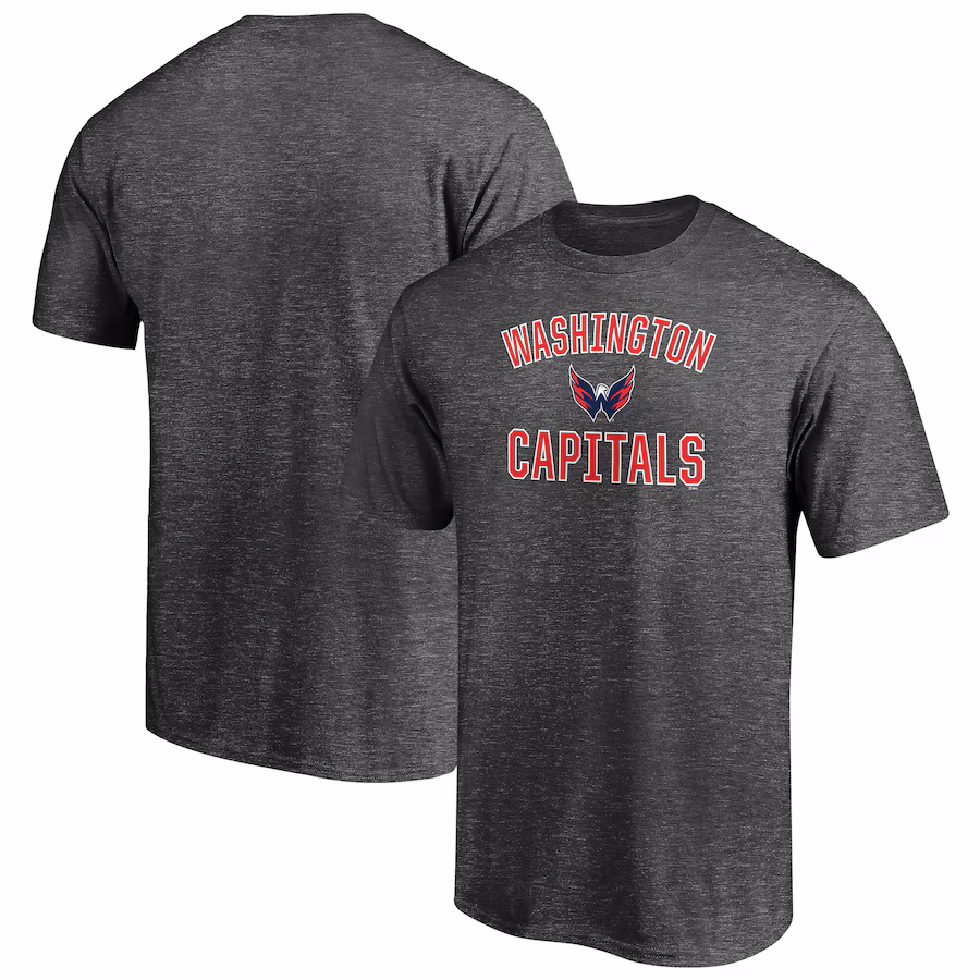 Men's Washington Capitals Charcoal Victory Arch T-Shirt - Jersey