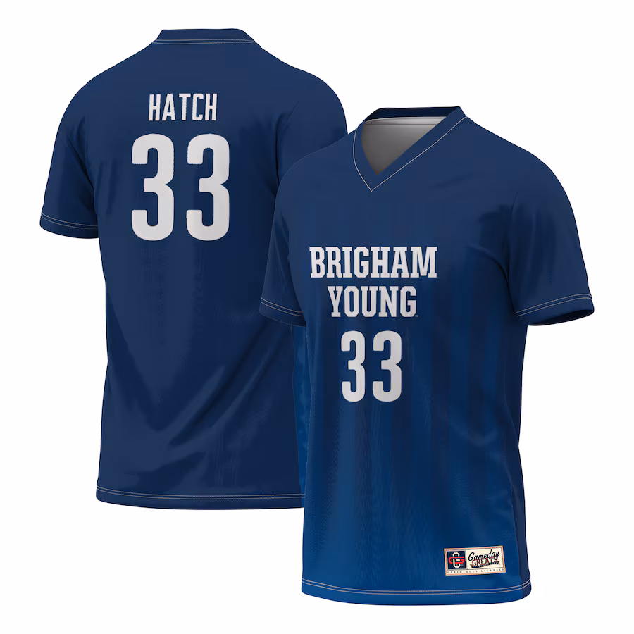 Youth GameDay Greats Ashley Hatch Navy BYU Cougars Women's Soccer Fashion Jersey - Jersey