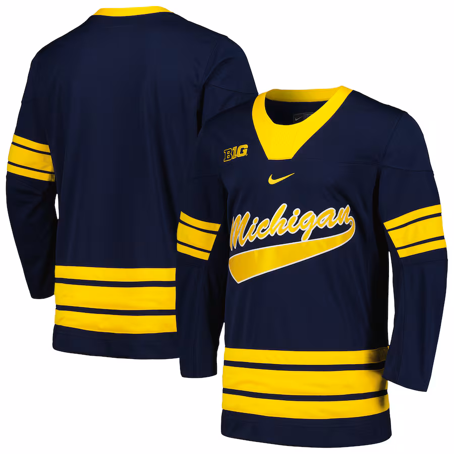 Michigan Wolverines Nike Replica Jersey - Navy - Jersey