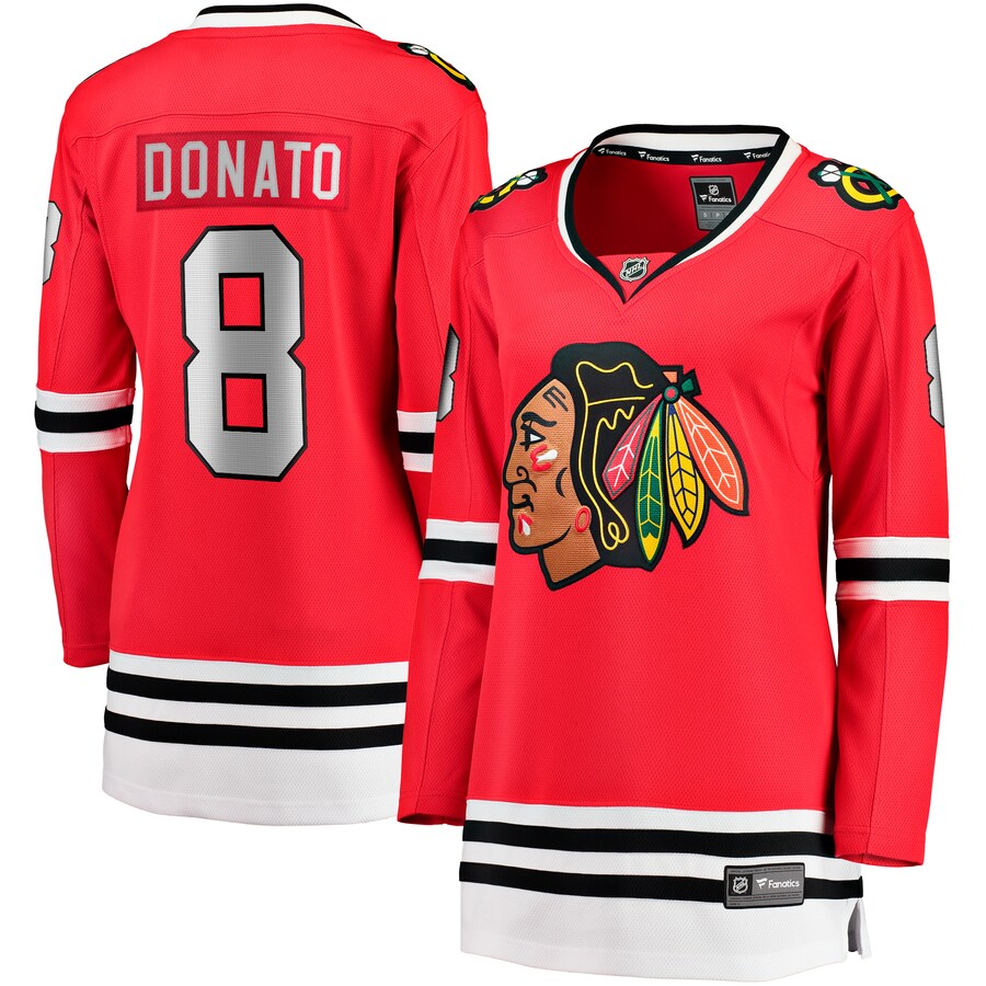 Women's Chicago Blackhawks Ryan Donato Fanatics Branded Red Home Breakaway Player Jersey - Jersey