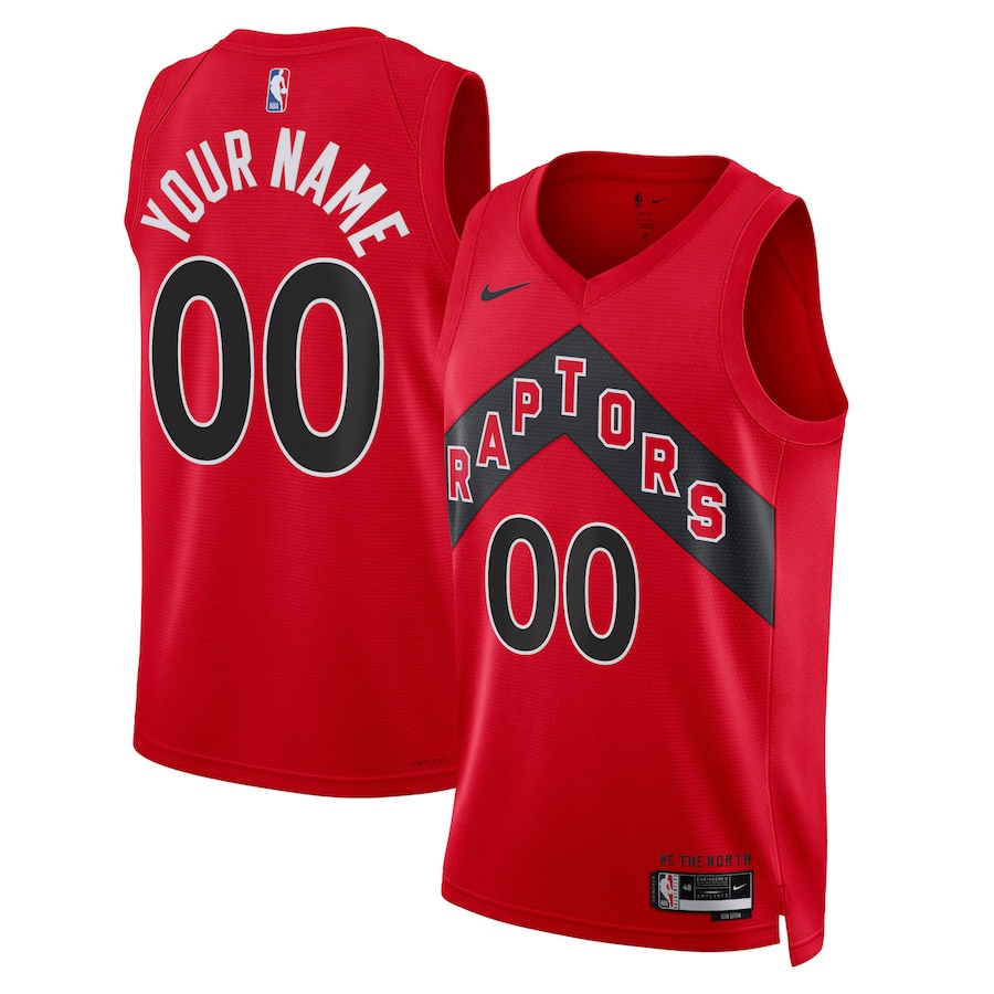 Unisex Toronto Raptors Nike Red Swingman Custom Jersey - Icon Edition - Jersey