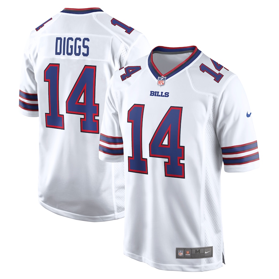 Men's Buffalo Bills Stefon Diggs Nike White  Game Jersey - Jersey