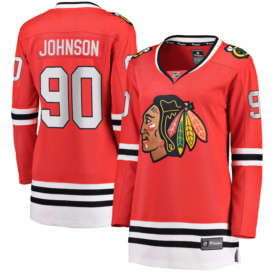 Women's Chicago Blackhawks Tyler Johnson Fanatics Red Breakaway Player Jersey - Jersey