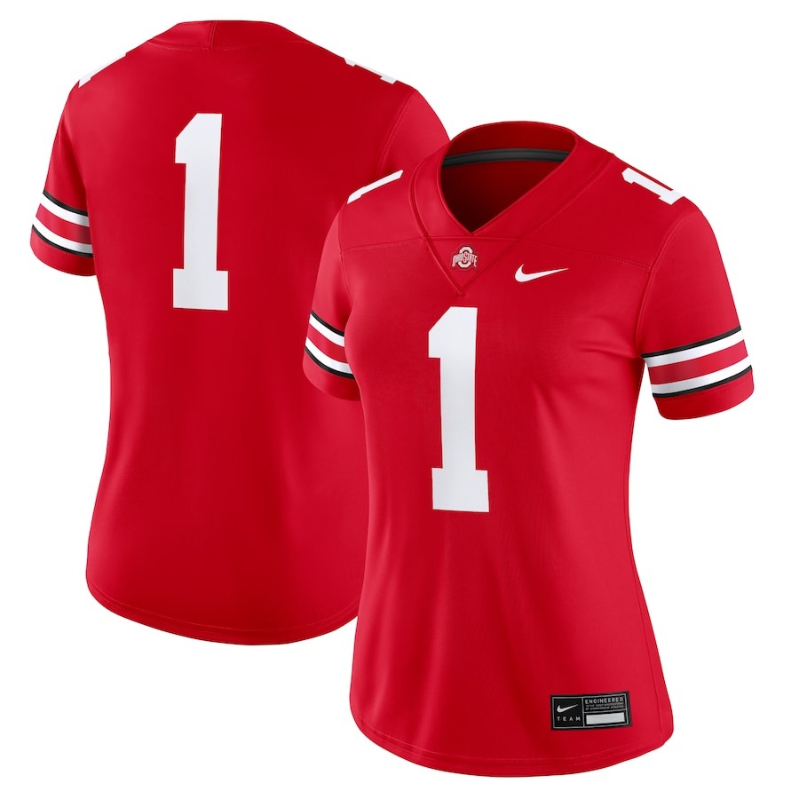 #1 Ohio State Buckeyes Nike Women's Game Jersey - Scarlet - Jersey