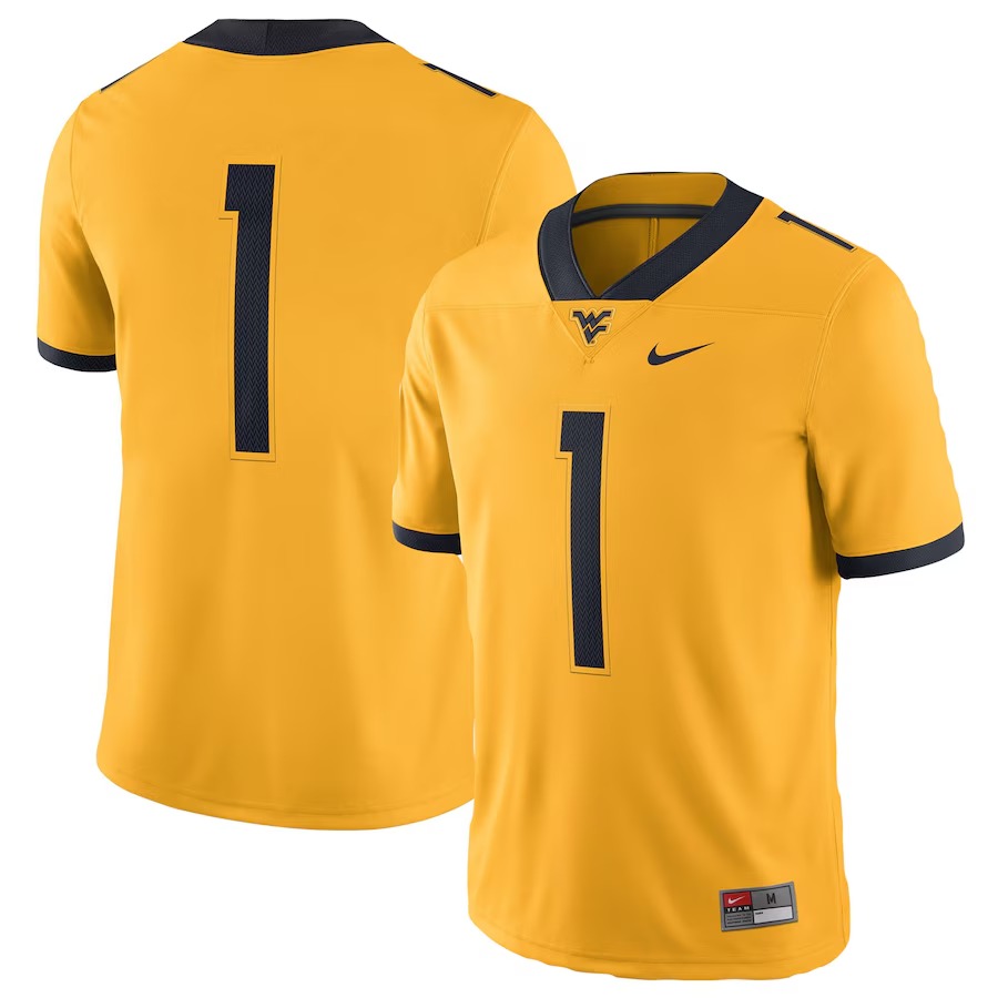 West Virginia Mountaineers Nike Alternate Game Jersey - Gold - Jersey