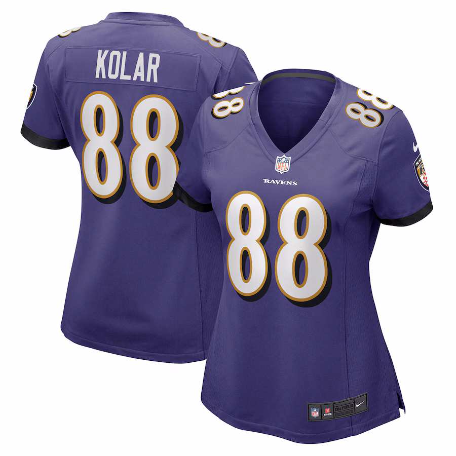 Women's Baltimore Ravens Charlie Kolar Nike Purple Player Game Jersey - Jersey