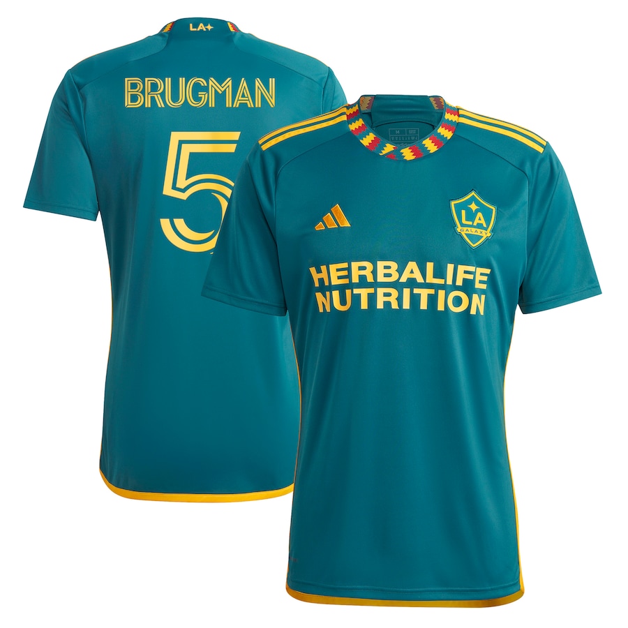 Men's LA Galaxy Gastón Brugman adidas Green 2023 LA Kit Replica Player Jersey - Jersey