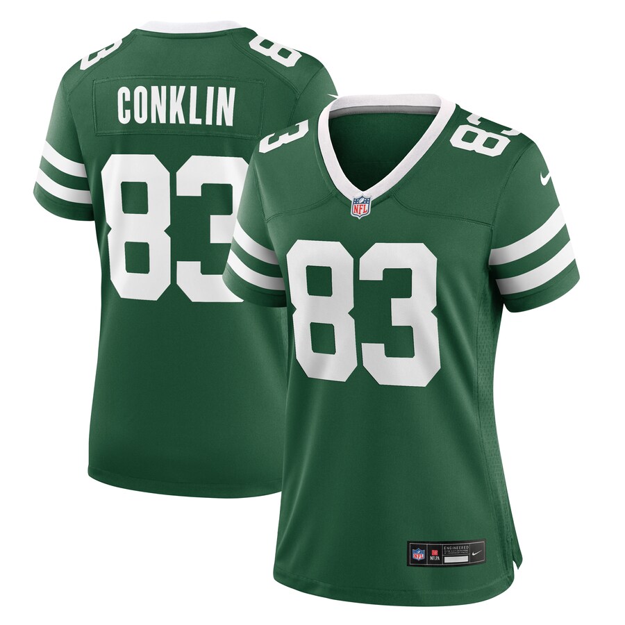 Women's New York Jets Tyler Conklin Nike Legacy Green Team Game Jersey - Jersey