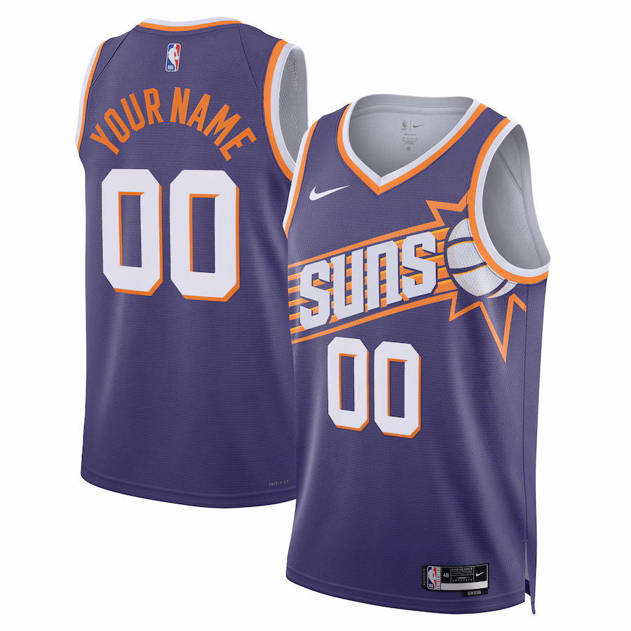 Unisex Phoenix Suns  Nike Purple Swingman Custom Jersey - Icon Edition - Jersey