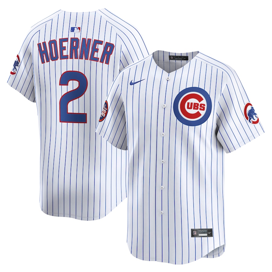 Men's Chicago Cubs Nico Hoerner Nike White 2025 MLB World Tour: Tokyo Series Home Limited Player Jersey - Jersey