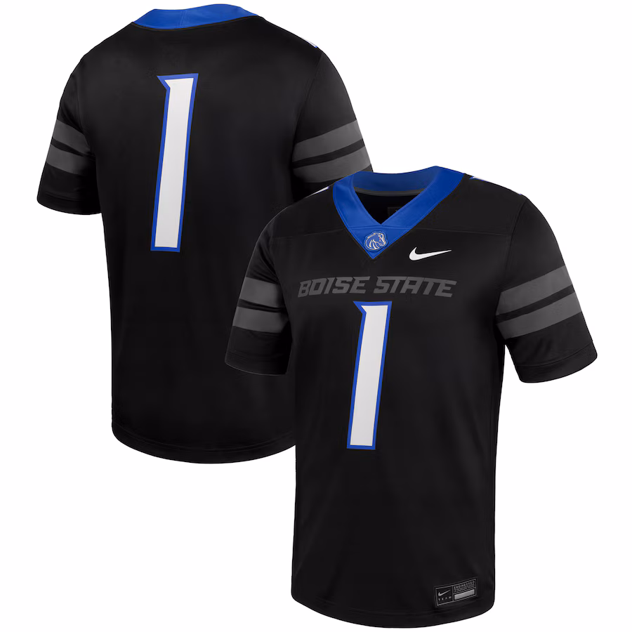 #1 Boise State Broncos Nike Untouchable Football Jersey - Black - Jersey
