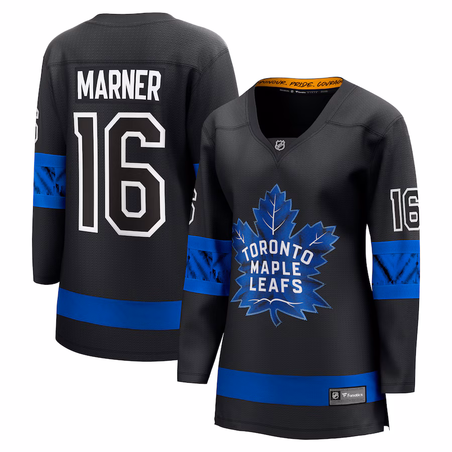 Women's Toronto Maple Leafs Mitchell Marner Fanatics Black Alternate Premier Breakaway Reversible Player Jersey - Jersey
