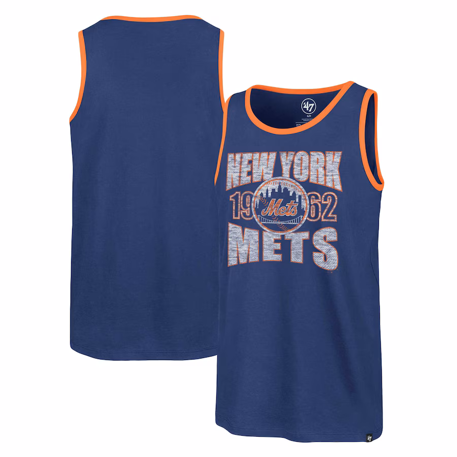 Men's New York Mets '47 Royal Upload Franklin Tank Top - Jersey