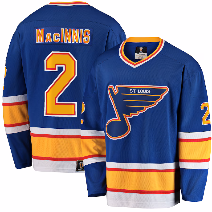 Men's St. Louis Blues Al Macinnis Fanatics Blue Premier Breakaway Retired Player Jersey - Jersey