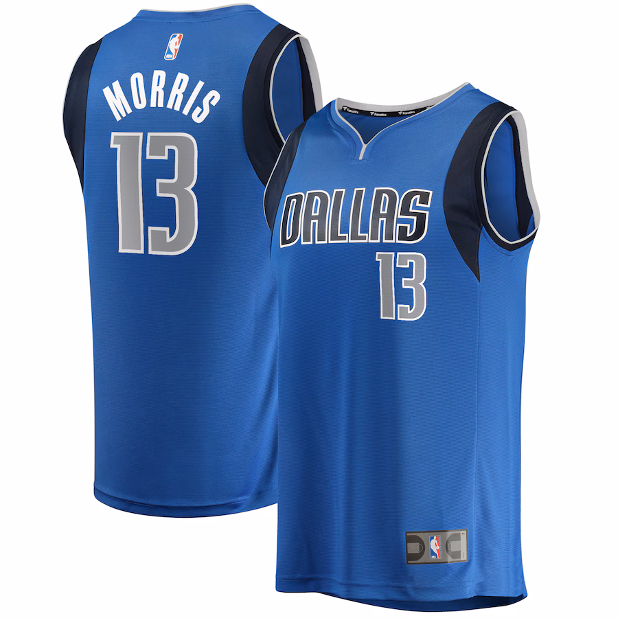 Youth Dallas Mavericks Markieff Morris Fanatics Blue Fast Break Player Jersey - Icon Edition - Jersey