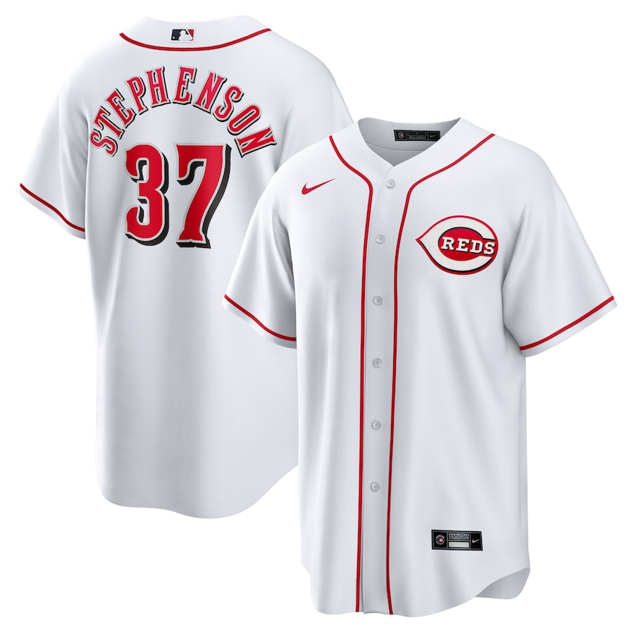Men's Cincinnati Reds Tyler Stephenson Nike White Home Replica Jersey - Jersey