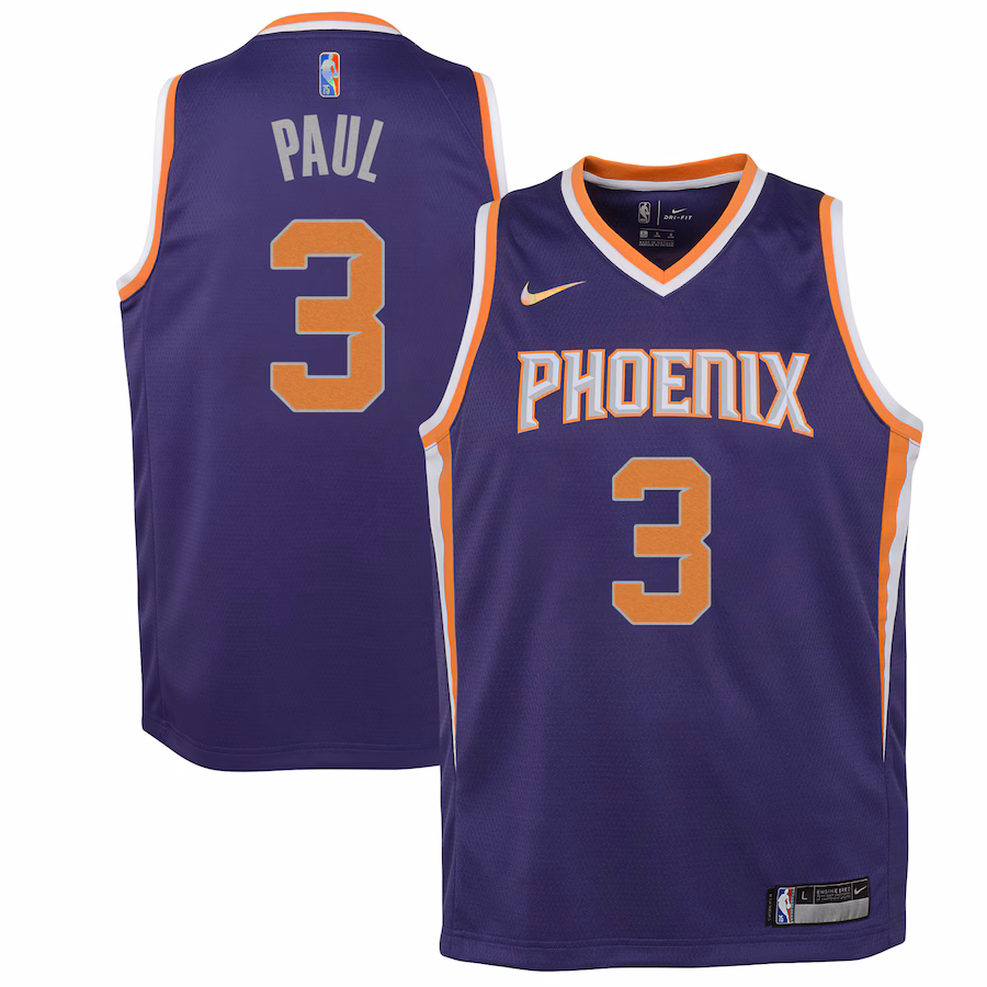 Youth Phoenix Suns Chris Paul Nike Purple 2021/22 Diamond Swingman Jersey - Icon Edition - Jersey