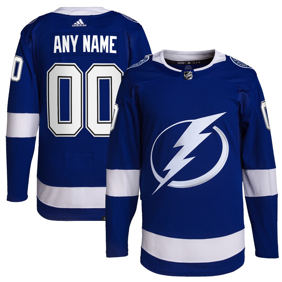 Men's Tampa Bay Lightning adidas Royal Home Primegreen Authentic Pro Custom Jersey - Jersey