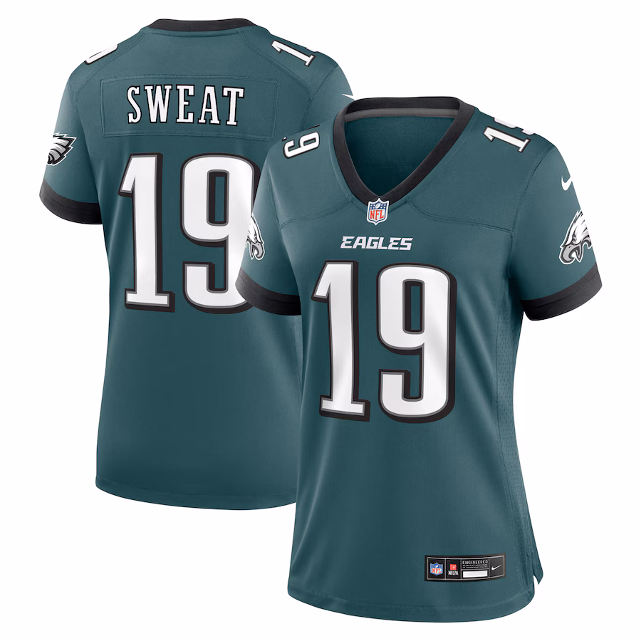 Women's Philadelphia Eagles Josh Sweat Nike Midnight Green Team Game Jersey - Jersey