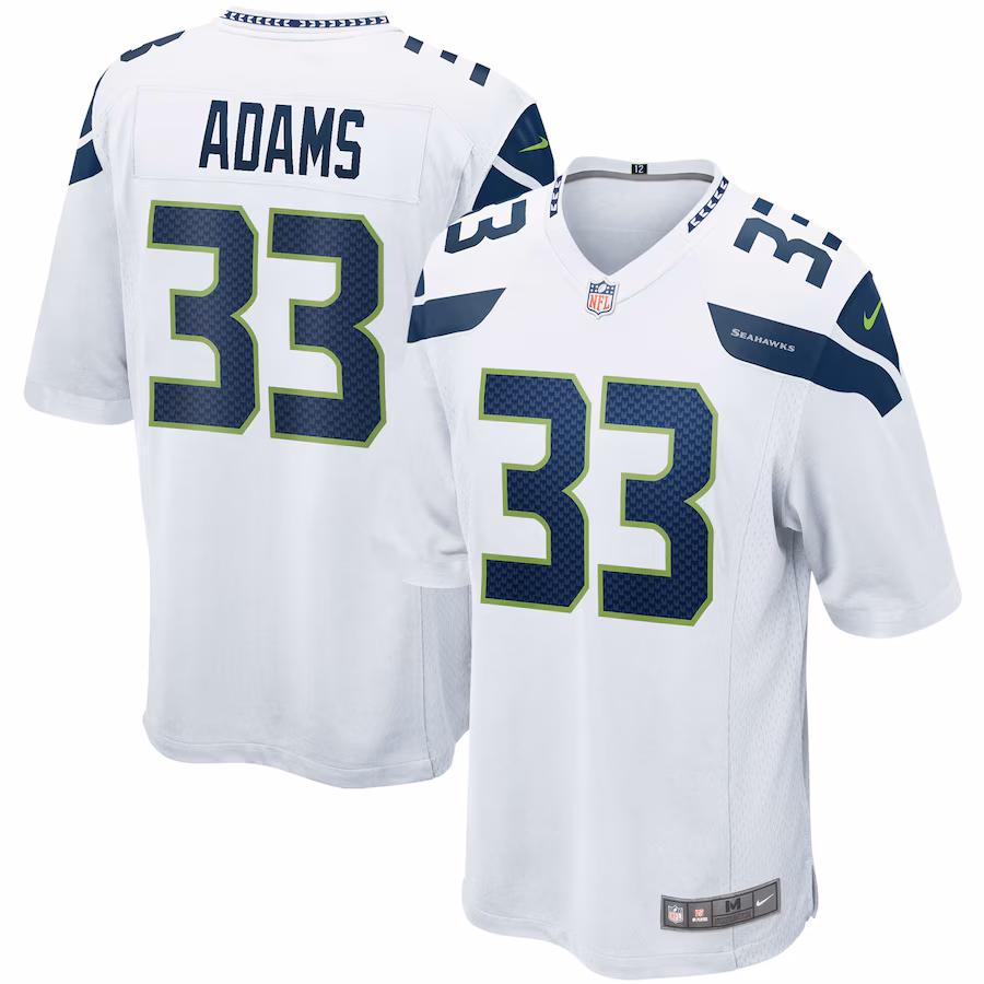 Men's Seattle Seahawks Jamal Adams Nike White Game Jersey - Jersey