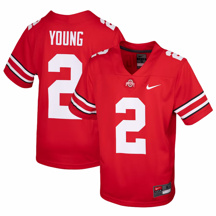 Chase Young Ohio State Buckeyes Nike Youth 2020 NFL Draft Replica Jersey - Scarlet - Jersey