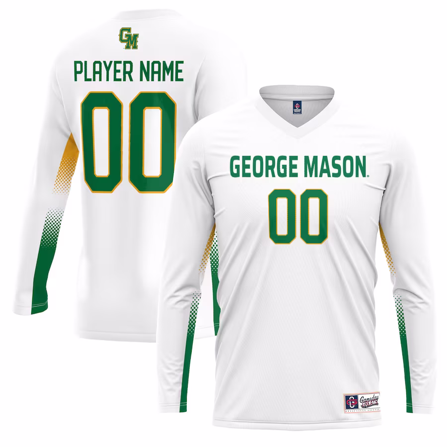 George Mason Patriots GameDay Greats Youth NIL Lightweight Volleyball Jersey - White - Jersey