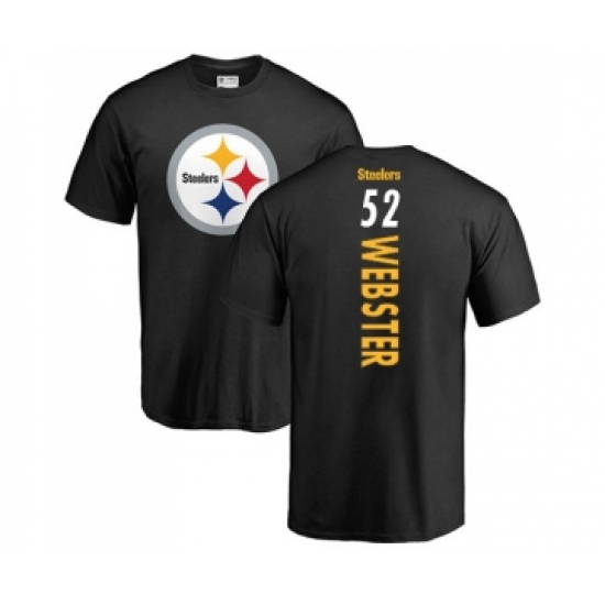 ootball Pittsburgh Steelers #52 Mike Webster Black Backer T-Shirt - Jersey