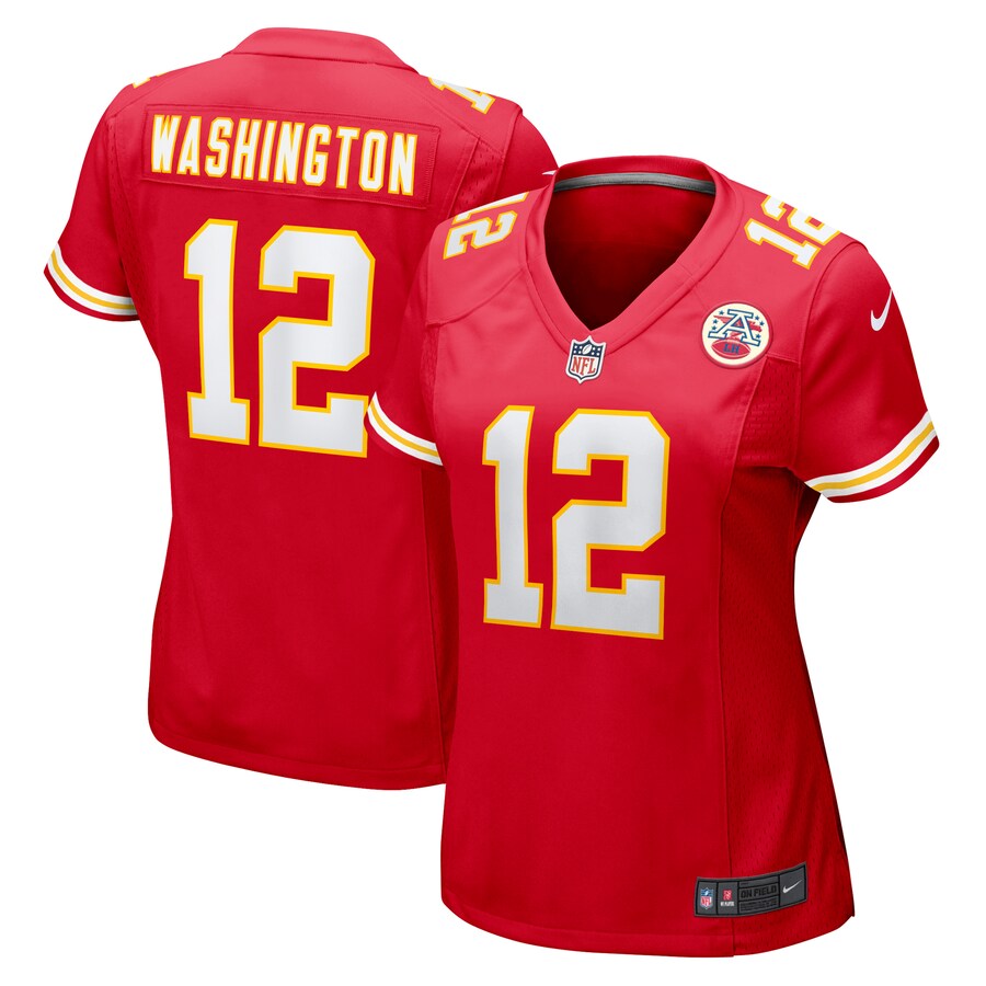 Women's Kansas City Chiefs Montrell Washington Nike  Red Team Game Jersey - Jersey