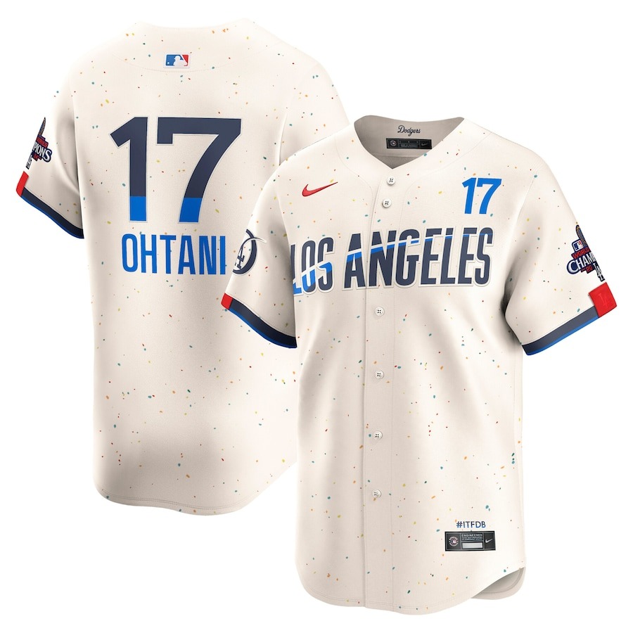 Men's Los Angeles Dodgers Shohei Ohtani Nike Cream 2024 City Connect Limited Player Jersey - Jersey