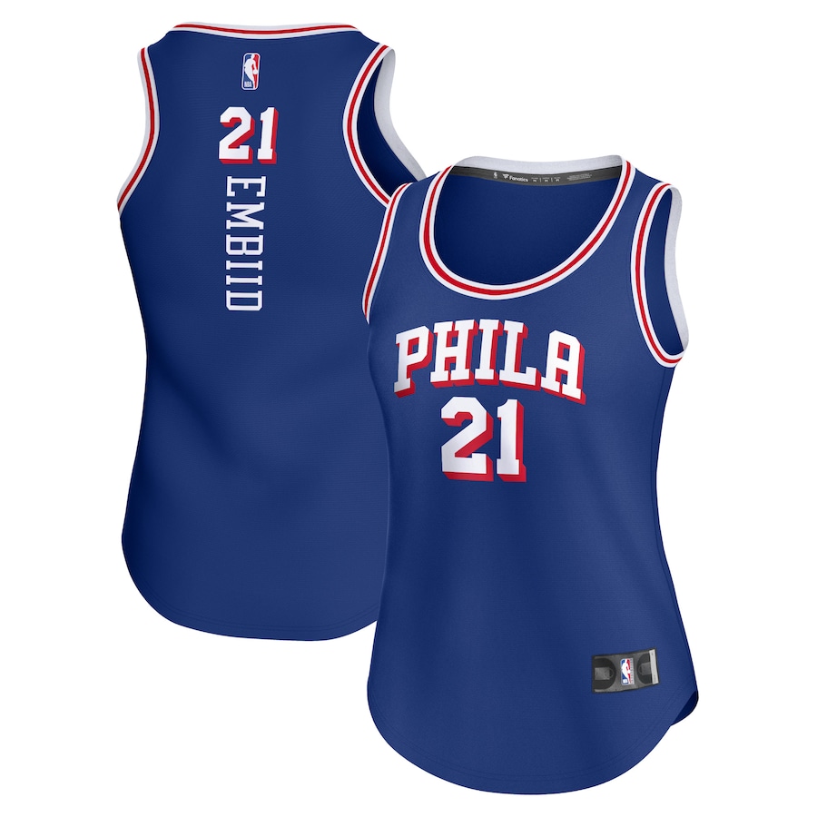 Women's Philadelphia 76ers Joel Embiid Fanatics Royal Fast Break Player Jersey - Icon Edition - Jersey