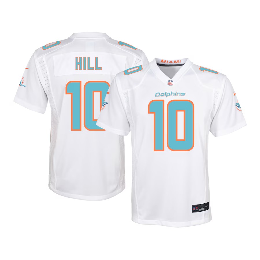 Youth Miami Dolphins Tyreek Hill Nike White Game Jersey - Jersey