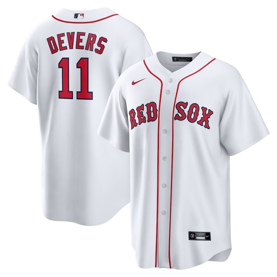 Men's Boston Red Sox Rafael Devers Nike White Home Replica Jersey - Jersey