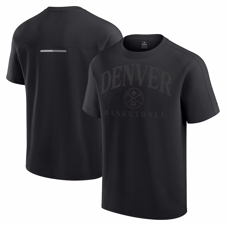 Men's Denver Nuggets Fanatics Black Flex Tri-Blend T-Shirt - Jersey