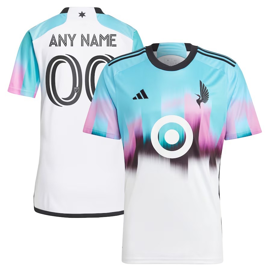 Men's Minnesota United FC adidas White 2023 The Northern Lights Kit Replica Custom Jersey - Jersey