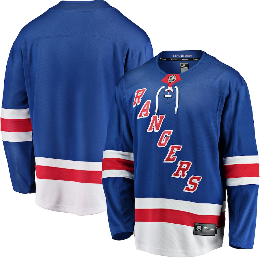 Men's New York Rangers Fanatics Blue Breakaway Home Jersey - Jersey