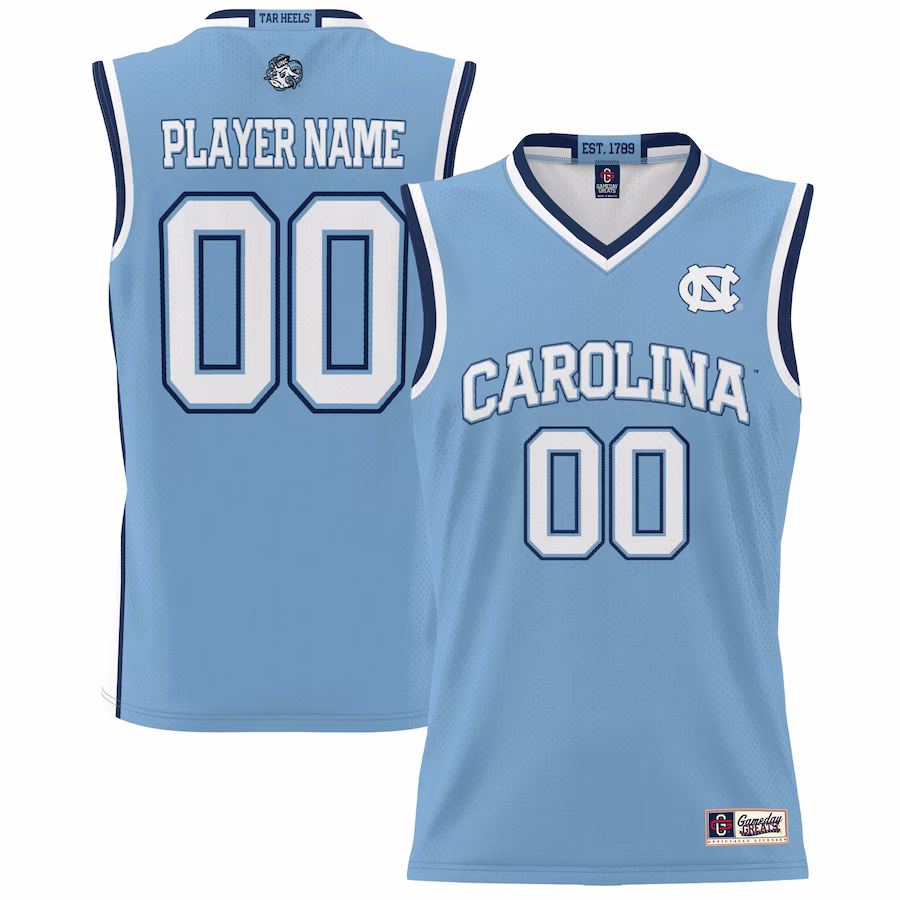 North Carolina Tar Heels GameDay Greats Youth NIL Pick-A-Player Lightweight Basketball Jersey - Carolina Blue - Jersey
