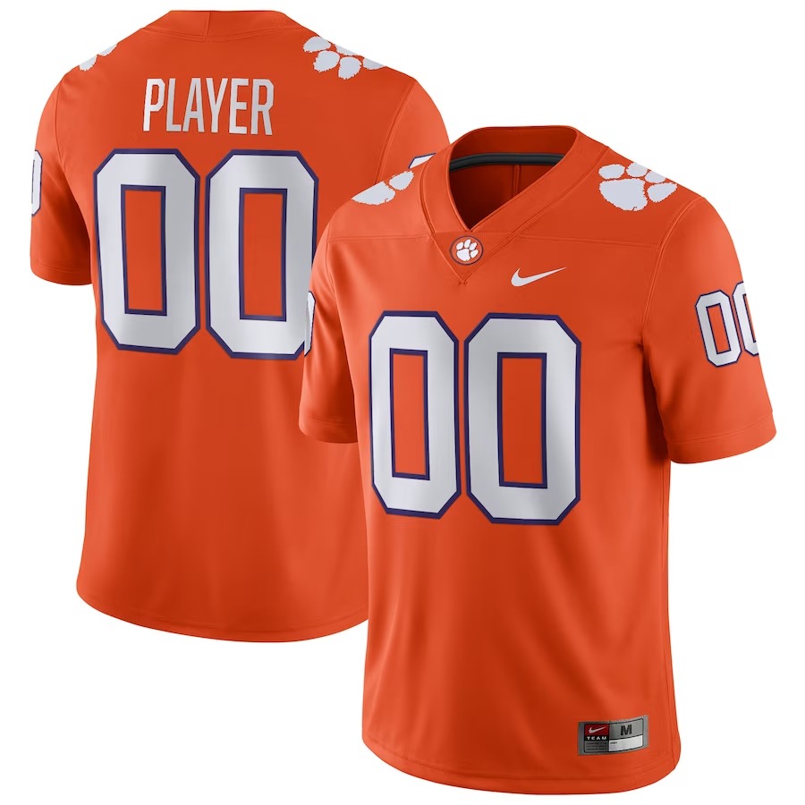 Clemson Tigers Nike Pick-A-Player NIL Replica Football Jersey - Orange - Jersey