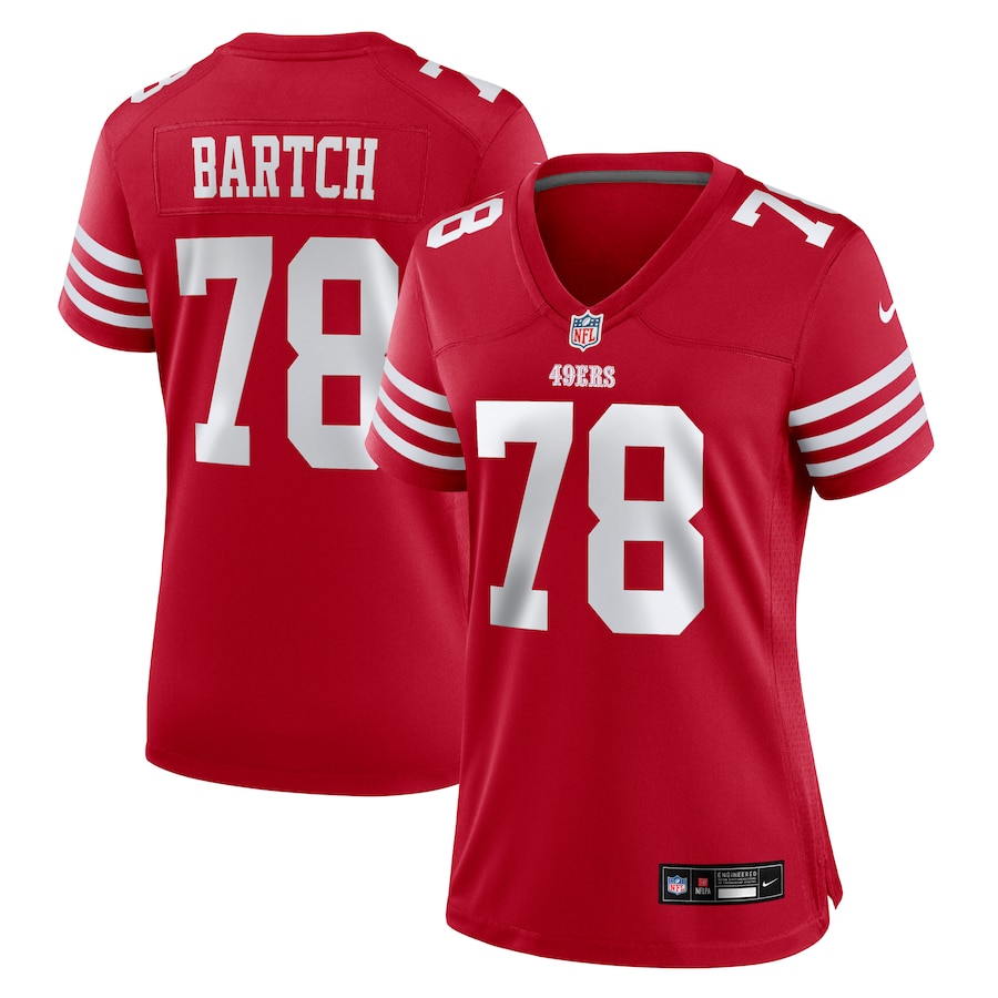 Women's San Francisco 49ers Ben Bartch Nike Scarlet Game Jersey - Jersey