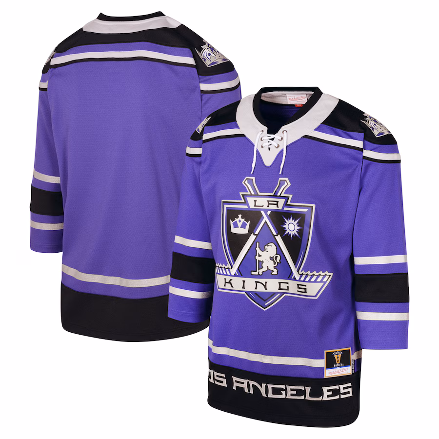 Youth Los Angeles Kings Mitchell & Ness Purple 2002 Blue Line Jersey - Jersey