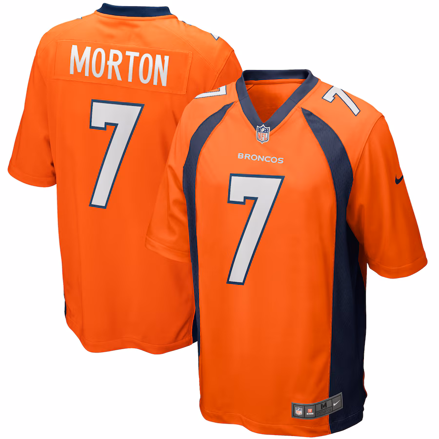 Men's Denver Broncos Craig Morton Nike Orange Game Retired Player Jersey - Jersey