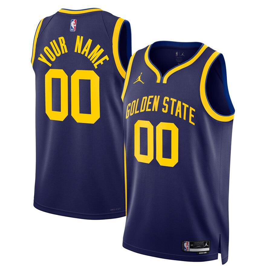 Unisex Golden State Warriors Jordan Brand Blue 2022/23 Swingman Custom Jersey - Statement Edition - Jersey