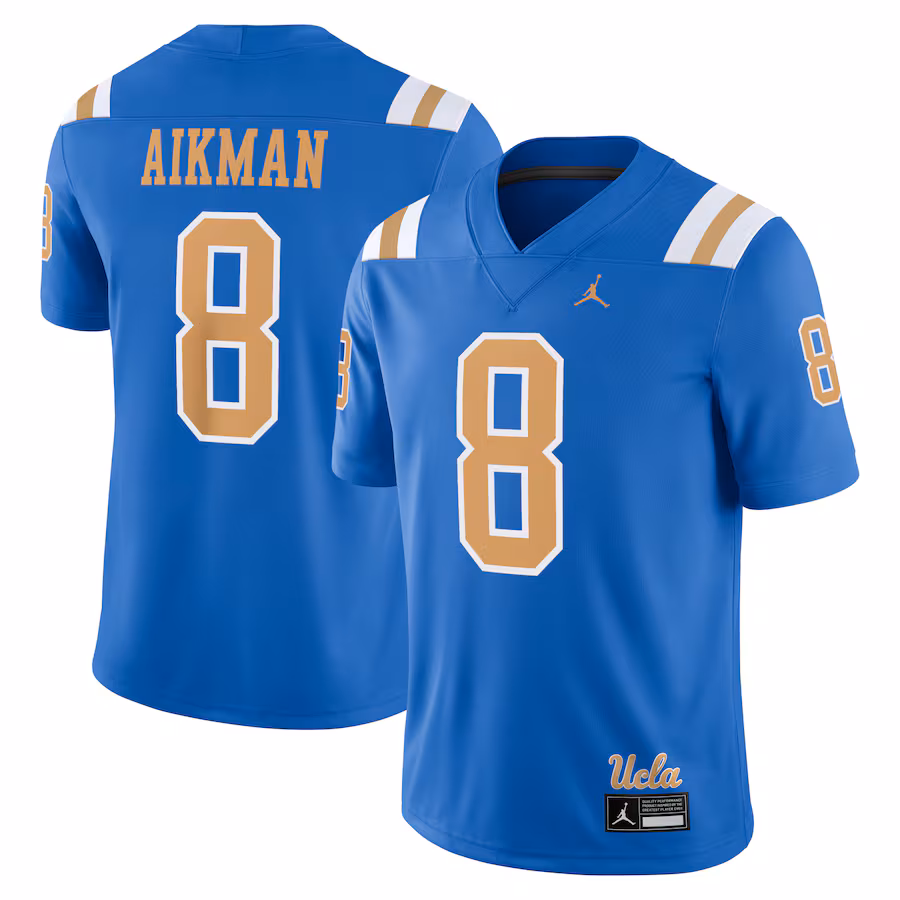 Men's Jordan Brand Troy Aikman Blue UCLA Bruins Alumni Player Game Jersey - Jersey
