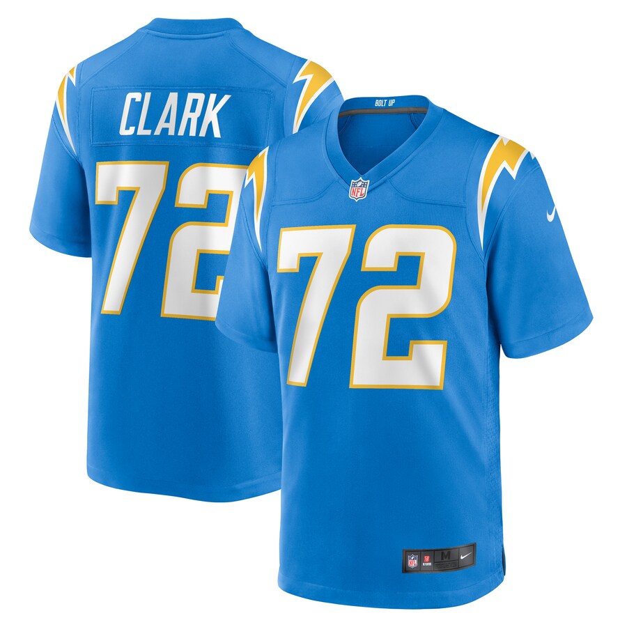 Men's Los Angeles Chargers Jerrod Clark Nike  Powder Blue Team Game Jersey - Jersey