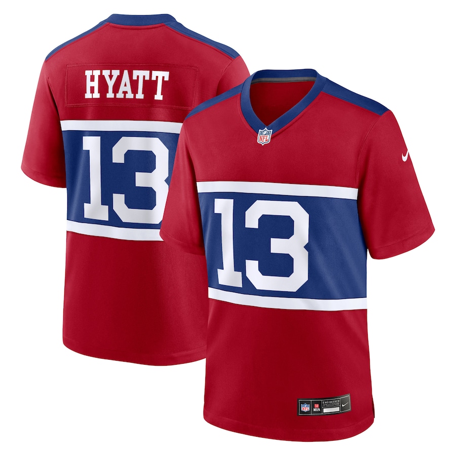 Youth New York Giants Jalin Hyatt Nike Century Red Alternate Player Game Jersey - Jersey