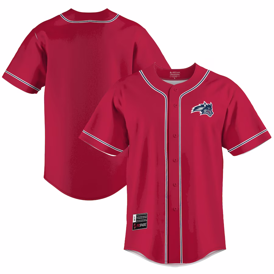 Stony Brook Seawolves GameDay Greats  Lightweight Baseball Jersey - Red - Jersey