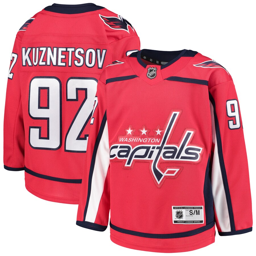 Youth Washington Capitals Evgeny Kuznetsov Red Home Premier Player Jersey - Jersey