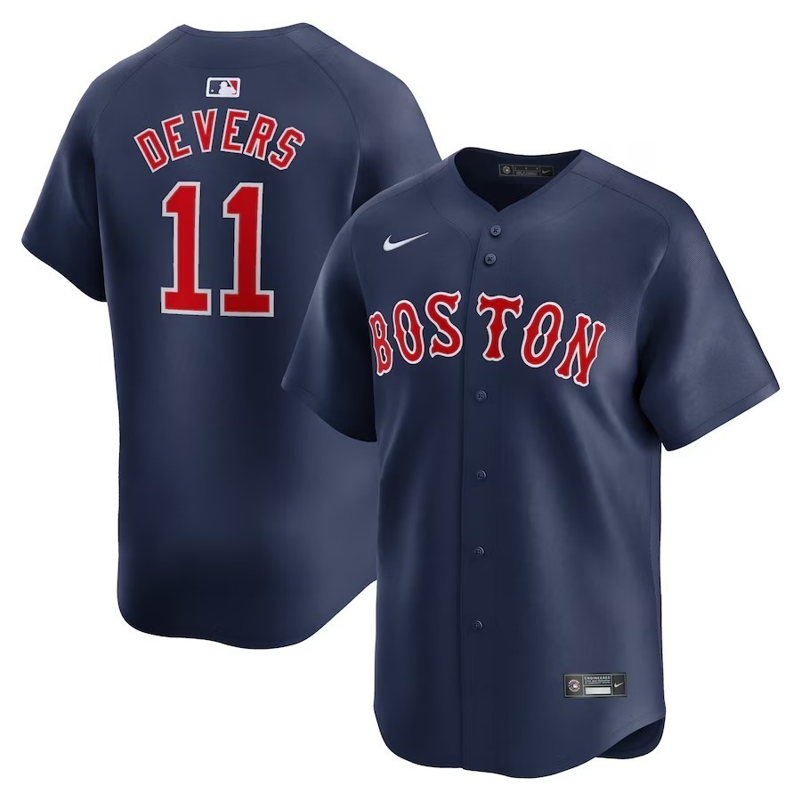 Men's Boston Red Sox Rafael Devers Nike Navy Alternate Limited Player Jersey - Jersey